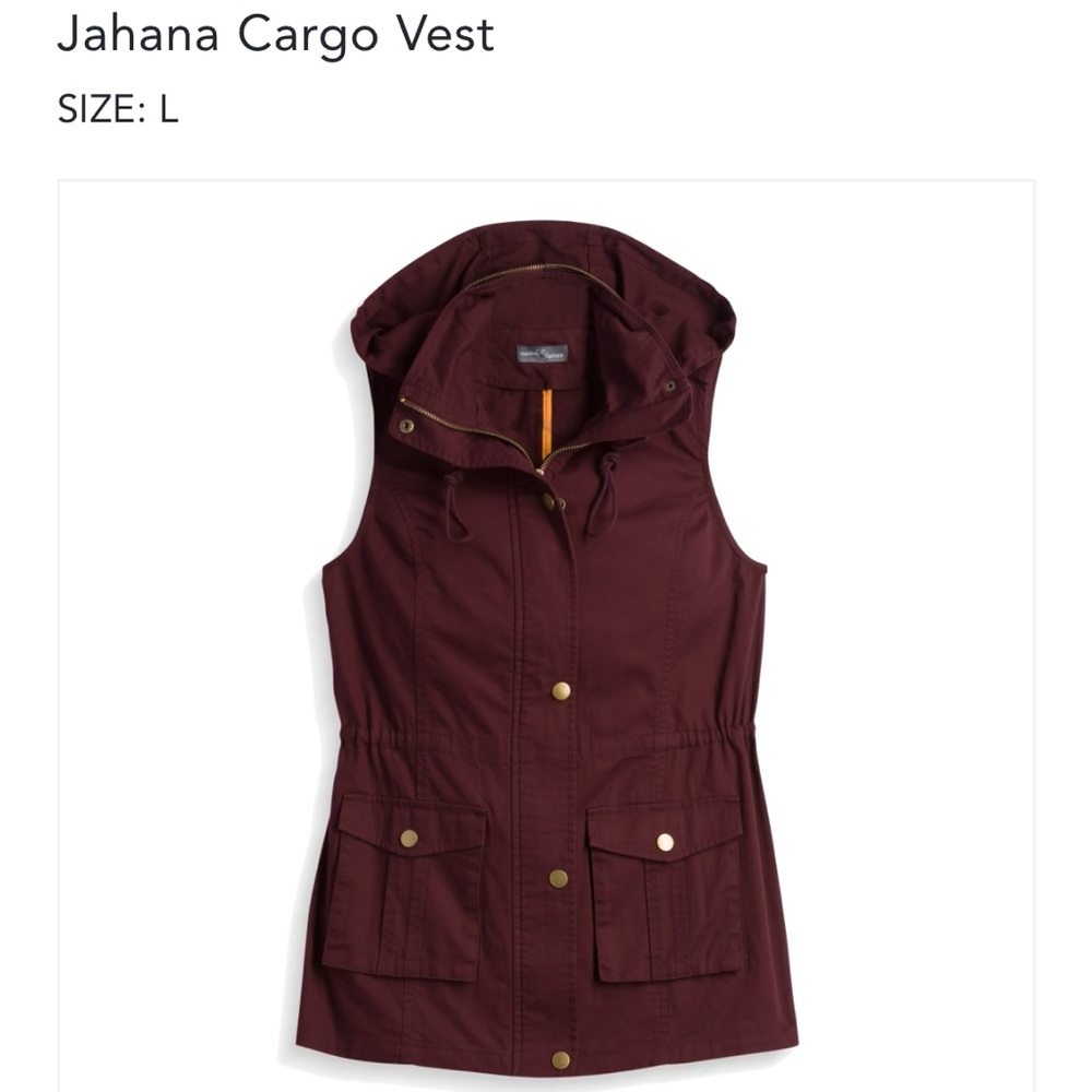 Market & Spruce Hooded Vest